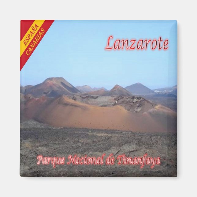 Aimant zES011 PARC NATIONAL DE TIMANFAYA Lanzarote, Fridg (Devant)