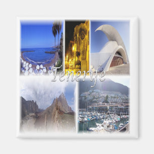 Aimant zES036 TENERIFE Canary Islands Espagne, Fridge