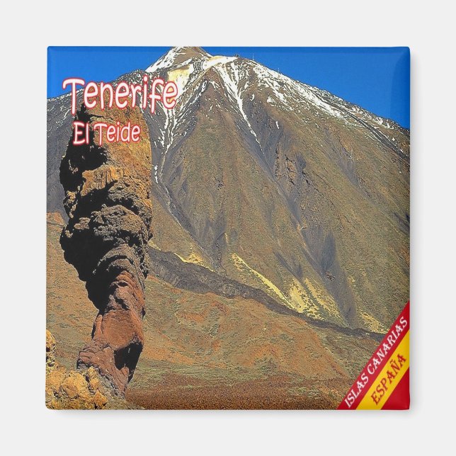 Aimant zES136 EL TEIDE Tenerife, Espagne, Frigo (Devant)
