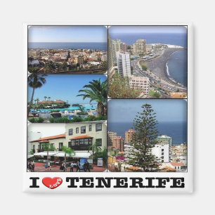 Aimant zES142 TENERIFE Puerto de la Cruz "I Love", Frigo