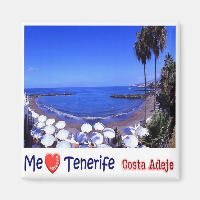 Aimant zES144 TENERIFE Costa Adeje "I Love", Frigo (Devant)
