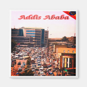 Aimant zET006 ADDIS ABEBA, Centre animé, Réfrigérateur