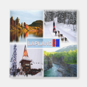 Aimant zFI010 LAPLAND LAKE INARI LAMMINTUPA SANTA CLAUS,