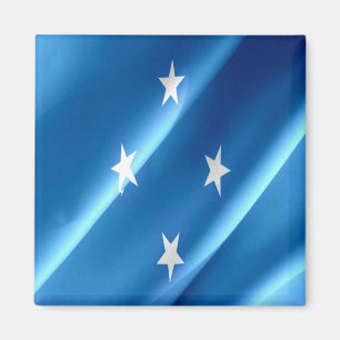 Aimant zFM002 MICRONÉSIE, DRAPEAU D'ÉMISSION, Océanie, Ré