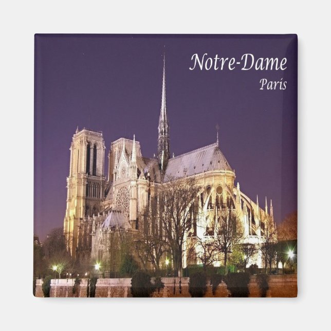 Aimant zFR055 NOTRE-DAME, Paris, France, Fridge (Devant)