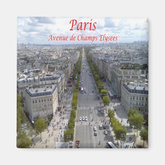 Aimant zFR063 CHAMPS-ELYSÉES, Paris, France, Frigo (Devant)