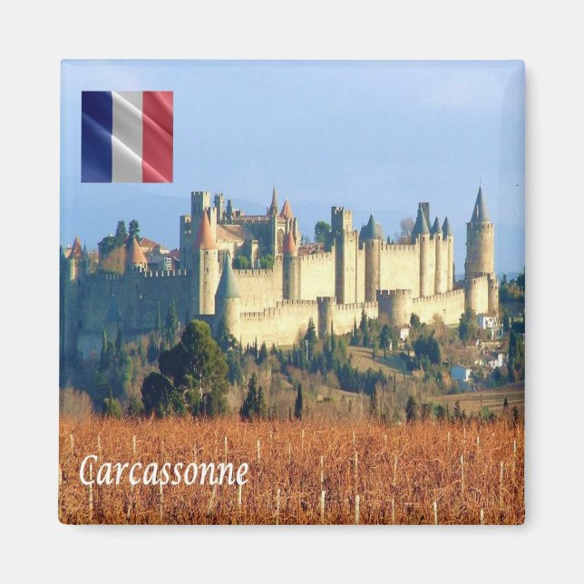 Aimant zFR143 CARCASSONNE, France, Réfrigérateur (Devant)