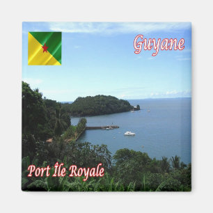 Aimant zGF006 PORT ROYAL Island, Guyane française, Réfrig