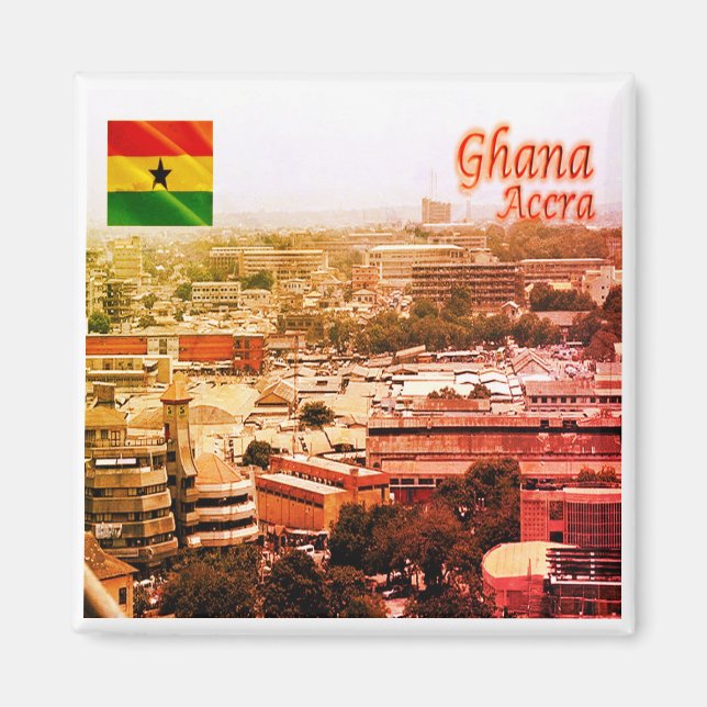 Aimant zGH003 ACCRA Nord, Ghana, Afrique, Fridge (Devant)
