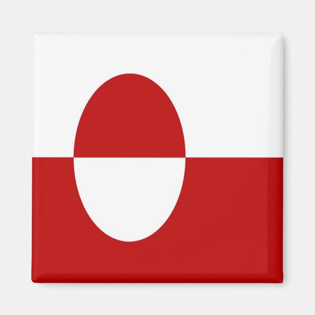 Aimant zGL001 GREENLAND Drapeau, Amérique, Réfrigérateur (Devant)