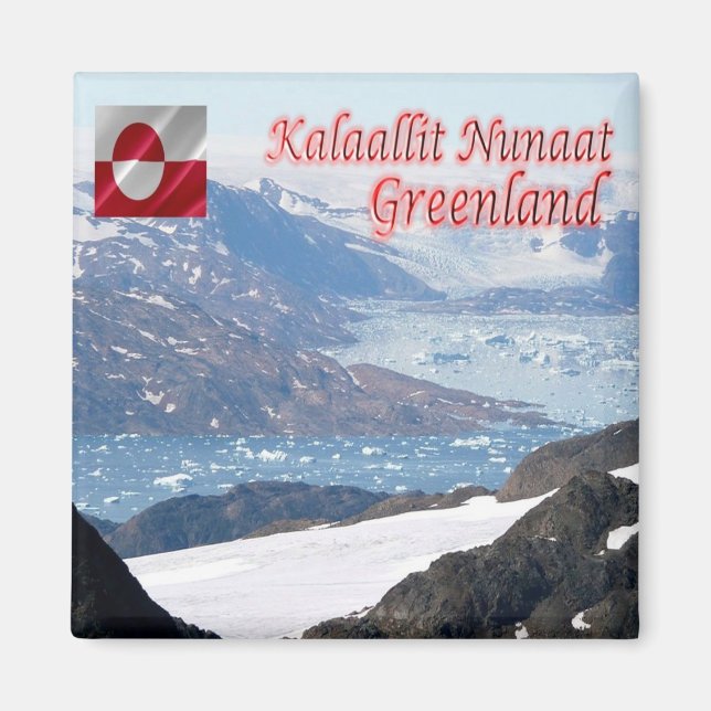 Aimant zGL011 GREENLAND, baie Nuuk, Nunaat Kalaallit, (Devant)