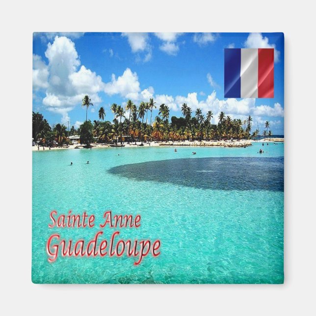 Aimant zGP009 SAINTE ANNE BEACH, Guadeloupe, Frigo (Devant)