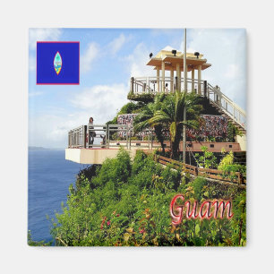 Aimant zGU005 PUNTAN DOS AMANTES, GUAM, Océanie, Frigo