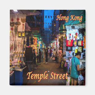 Aimant zHK006 Hong Kong TEMPLE STREET Night Market