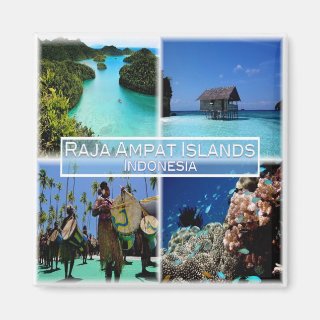 Aimant zID005 RAJA AMPAT ISLANDS, Penabuh Suling Tambur (Devant)
