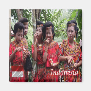 Aimant zID009 Indonesian GIRLS, Indonésie, Asie, Fridge