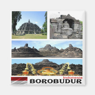 Aimant zID026 BOROBUDUR, Indonésie, Asie, Fridge