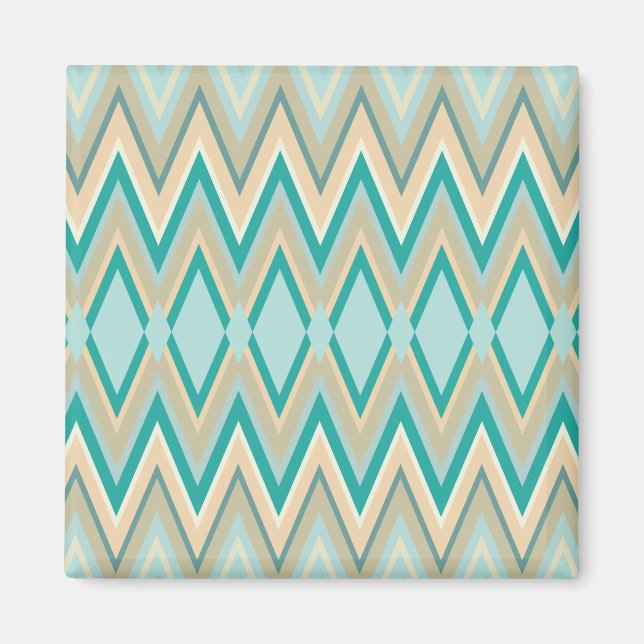 Aimant zigzag-téléphones diagonale (Devant)