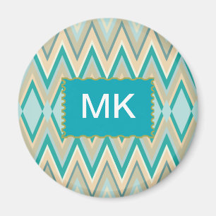 Aimant zigzag-téléphones diagonaux