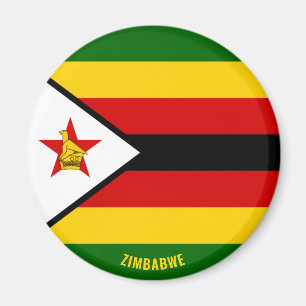Aimant Zimbabwe Drapeau charmant patriotique