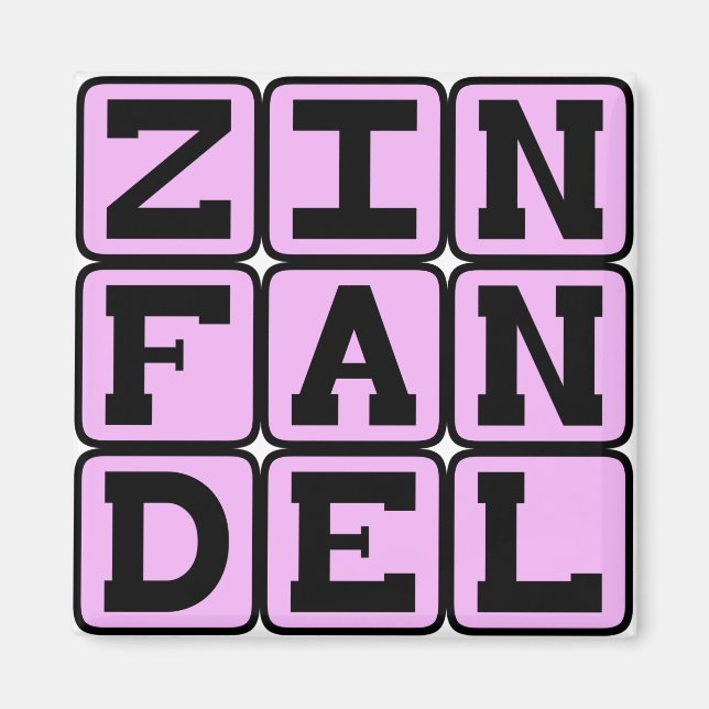 Aimant Zinfandel, Type de vin blanc (Devant)