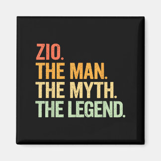 Aimant Zio Man Mythe Légende Rétro Illustrations
