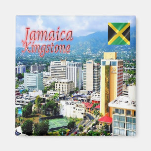 Aimant zJM005 KINGSTON, Jamaïque, Amérique, réfrigérateur