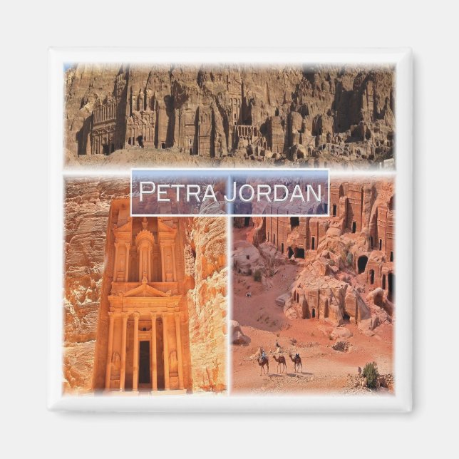 Aimant zJO003 PETRA, Jordanie, Asie, Frigo (Devant)