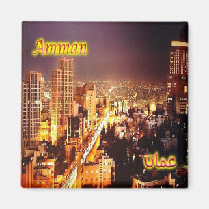 Aimant zJO007 AMMAN panorama, Jordanie, Asie, Frigo