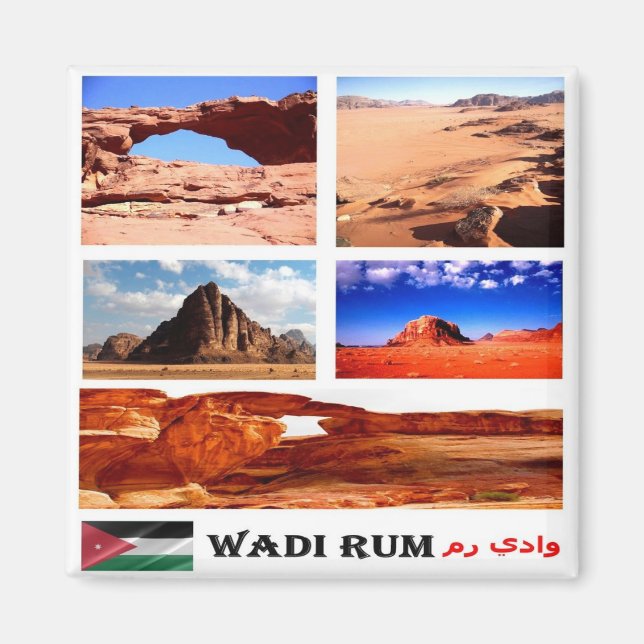 Aimant zJO015 WADI RUM, Jordanie, Asie, Frigo (Devant)