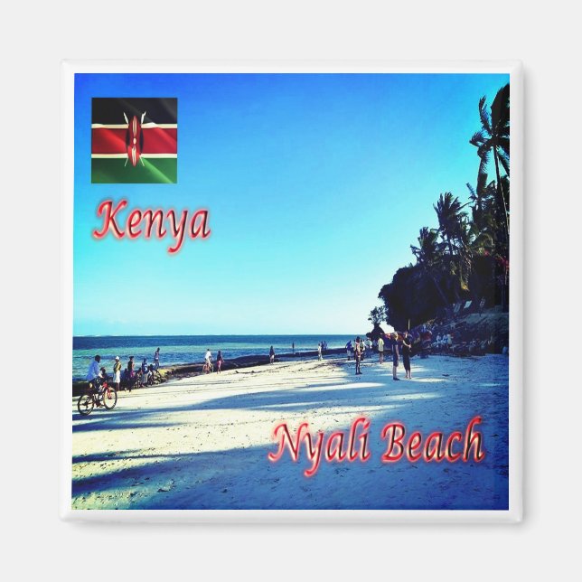 Aimant zKE019 KENYA, Nyali Beach, Afrique, Fridge (Devant)