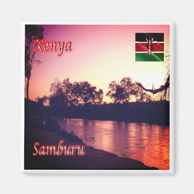 Aimant zKE022 SAMBURU, KENYA, Afrique, Réfrigérateur (Devant)