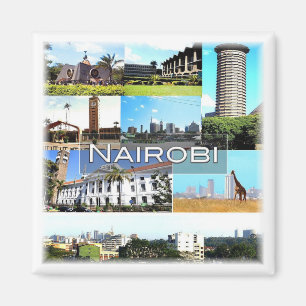 Aimant zKE029 NAIROBI, Mosaic, Kenya, Afrique, Réfrigérat