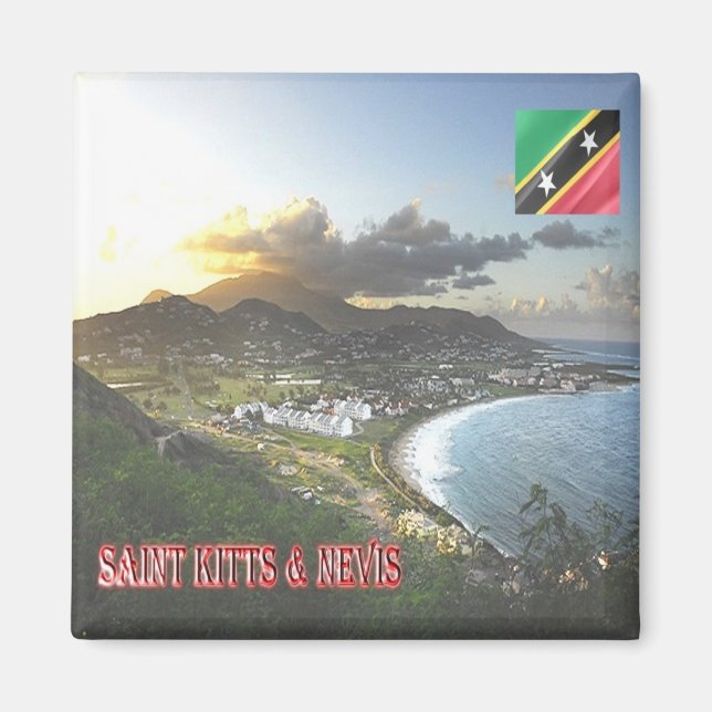 Aimant zKN005 SAINT KITTS NEVIS, Frigate Bay, Frigo (Devant)