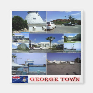 Aimant zKY005 GEORGE TOWN, Mosaic, Îles Caïmans, Réfrigér