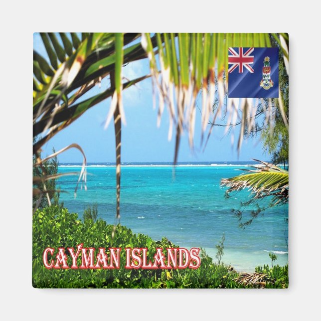 Aimant zKY009 ÎLES CAYMAN, À l'intérieur du récif, réfrig (Devant)