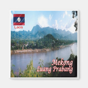 Aimant zLA006 LUANG PRABANG Mekong, Laos, Asie, Frigo