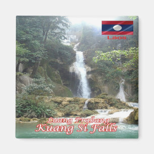 Aimant zLA009 KUANG SI FALLS Luang Prabang, Laos, Fridge