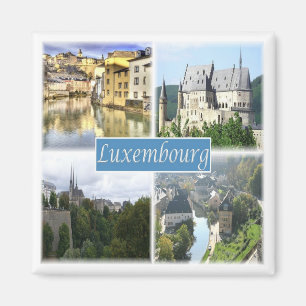 Aimant zLU003 LUXEMBOURG, réfrigérateur
