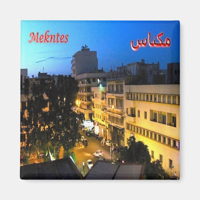 Aimant zMA023 MEKNTES, Maroc, Afrique, Fridge (Devant)