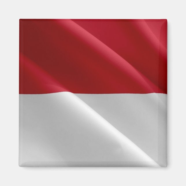 Aimant zMC002 MONEGASQUE Wavig FLAG, Principauté de Monac (Devant)