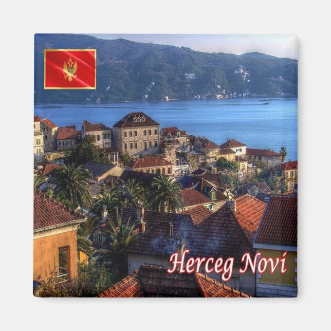 Aimant zME016 HERCEG NOVI, Monténégro, Europe, Fridge (Devant)