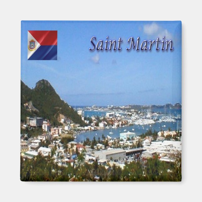 Aimant zMF011 SAINT MARTIN, Simpson Bay, Amérique, Frigo (Devant)