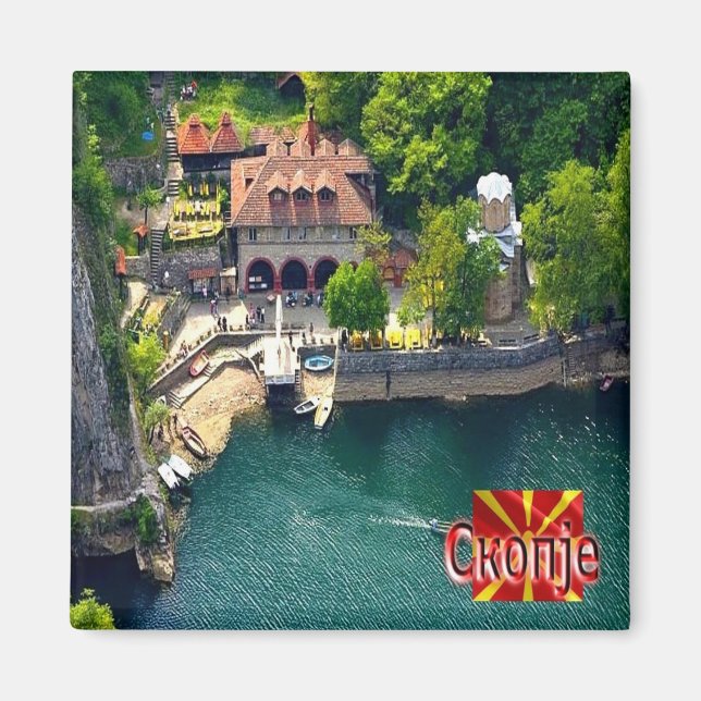 Aimant zMK004 SKOPJE MATKA, Macédoine du Nord, Fridge (Devant)