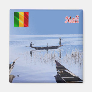 Aimant zML009 MALI, Lac Sélingué, Afrique, Réfrigérateur