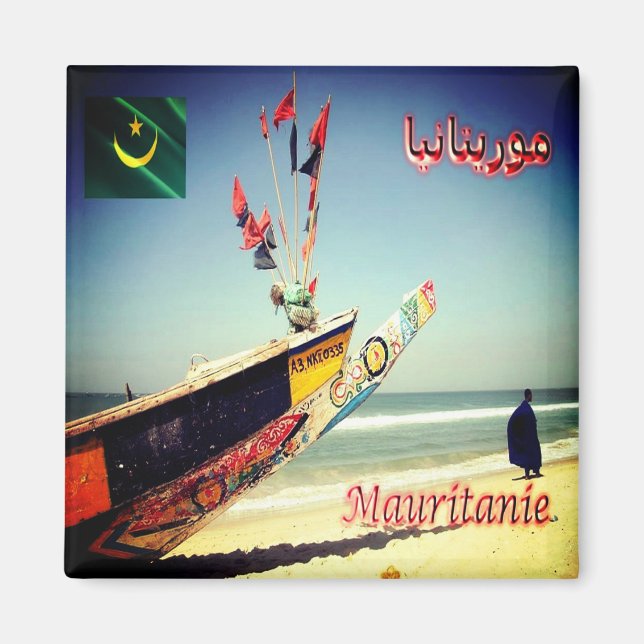 Aimant zMR005 MAURITANIE, Afrique, Réfrigérateur (Devant)