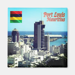 Aimant zMU014 PORT LOUIS, Maurice, Afrique, Frigo