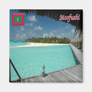 Aimant zMV011 MOOFUSHI, Maldives, Asie, réfrigérateur