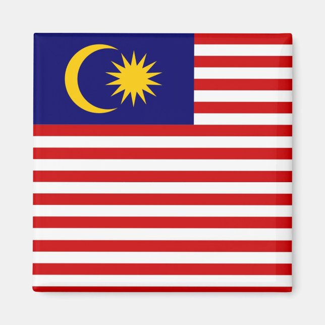 Aimant zMY001 Malaysian FLAG Malaysia, Fridge (Devant)