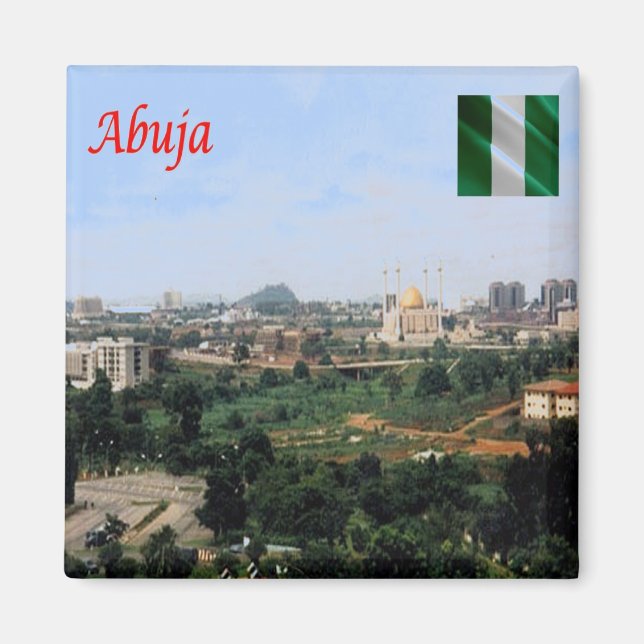 Aimant zNG004 ABUJA, Nigeria, Afrique, Fridge (Devant)